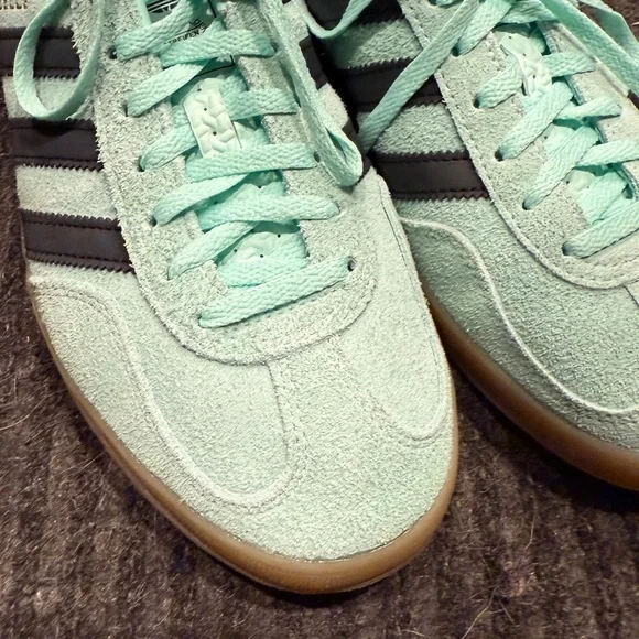 adidas | Shoes | Adidas Gazelles Mint Green Sneakers 95 | Poshmark